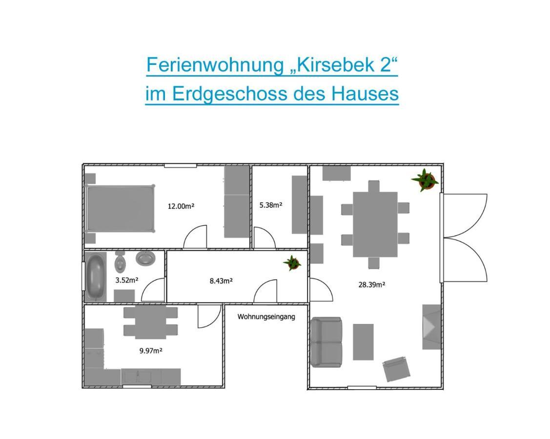 Apartments Kirsebek Kappeln Dış mekan fotoğraf